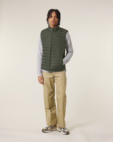 Stanley Climber - Herren-Steppweste - Khaki - 3XL bedrucken, Art.-Nr. STJM836C2233X