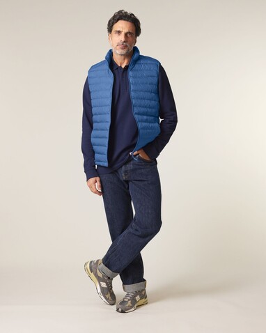 Stanley Climber - Herren-Steppweste - Mindful Blue - S bedrucken, Art.-Nr. STJM836C7291S