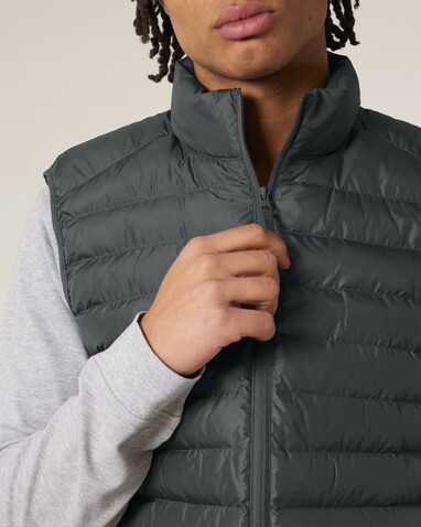Stanley Climber - Herren-Steppweste - Anthracite - M bedrucken, Art.-Nr. STJM836C2531M