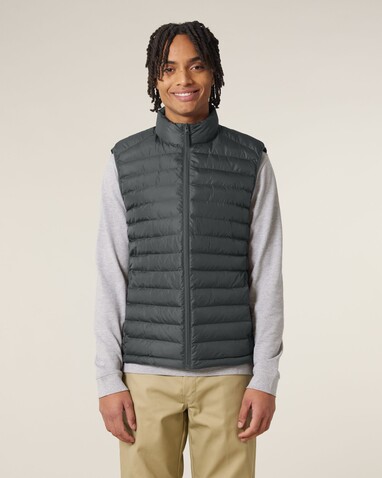 Stanley Climber - Herren-Steppweste - Anthracite - S bedrucken, Art.-Nr. STJM836C2531S
