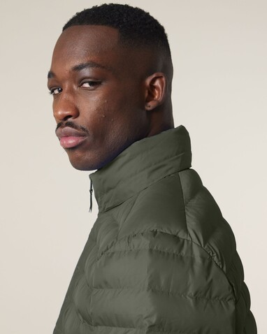 Stanley Voyager - Wattierte Herren Steppjacke - Khaki - M bedrucken, Art.-Nr. STJM837C2231M