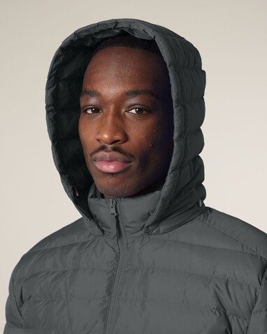 Stanley Voyager - Wattierte Herren Steppjacke - Anthracite - S bedrucken, Art.-Nr. STJM837C2531S