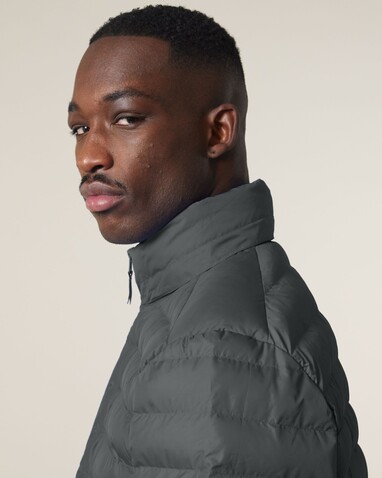 Stanley Voyager - Wattierte Herren Steppjacke - Anthracite - S bedrucken, Art.-Nr. STJM837C2531S