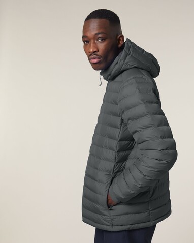 Stanley Voyager - Wattierte Herren Steppjacke - Anthracite - M bedrucken, Art.-Nr. STJM837C2531M