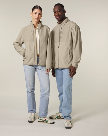 Trekker - Die Unisex-Fleecejacke - Desert Dust - L bedrucken, Art.-Nr. STJU242C0281L