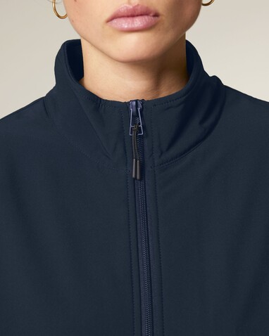 Trekker - Die Unisex-Fleecejacke - French Navy - M bedrucken, Art.-Nr. STJU242C7271M