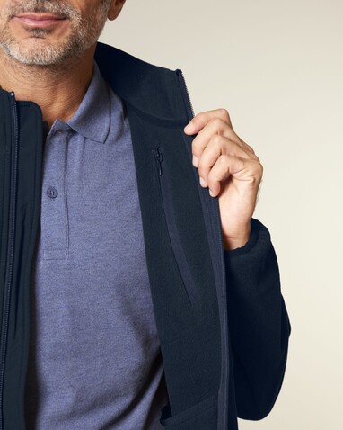 Trekker - Die Unisex-Fleecejacke - French Navy - XXS bedrucken, Art.-Nr. STJU242C7272S