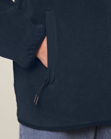 Trekker - Die Unisex-Fleecejacke - French Navy - M bedrucken, Art.-Nr. STJU242C7271M