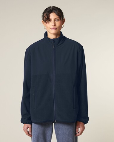 Trekker - Die Unisex-Fleecejacke - French Navy - 3XL bedrucken, Art.-Nr. STJU242C7273X