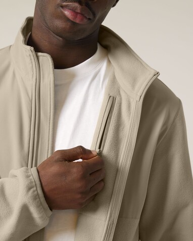 Trekker - Die Unisex-Fleecejacke - Desert Dust - S bedrucken, Art.-Nr. STJU242C0281S
