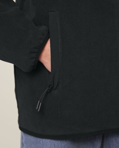 Trekker - Die Unisex-Fleecejacke - Black - L bedrucken, Art.-Nr. STJU242C0021L