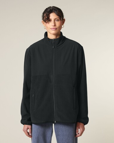 Trekker - Die Unisex-Fleecejacke - Black - L bedrucken, Art.-Nr. STJU242C0021L