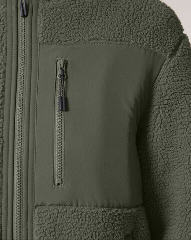Brooker - Die Relaxed Unisex-Sherpajacke - Khaki - 3XL bedrucken, Art.-Nr. STJU248C2233X Brooker - Die Relaxed Unisex-Sherpajacke - Khaki - 3XL bedrucken, Art.-Nr. STJU248C2233X