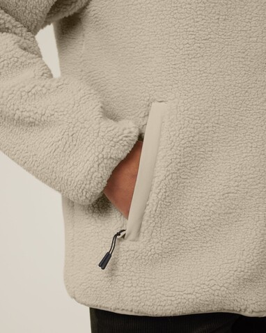 Brooker - Die Relaxed Unisex-Sherpajacke - Desert Dust - XL bedrucken, Art.-Nr. STJU248C0281X Brooker - Die Relaxed Unisex-Sherpajacke - Desert Dust - XL bedrucken, Art.-Nr. STJU248C0281X