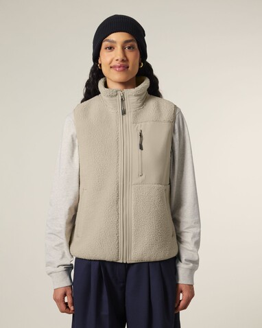 Liner - Die Unisex-Sherpaweste - Desert Dust - XL bedrucken, Art.-Nr. STJU249C0281X