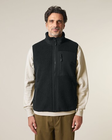 Liner - Die Unisex-Sherpaweste - Black - XS bedrucken, Art.-Nr. STJU249C002XS