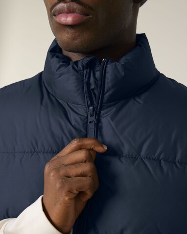 Puffer Gilet - Die Unisex-Steppweste - French Navy - XL bedrucken, Art.-Nr. STJU250C7271X