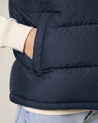 Puffer Gilet - Die Unisex-Steppweste - French Navy - XS bedrucken, Art.-Nr. STJU250C727XS