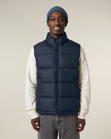 Puffer Gilet - Die Unisex-Steppweste - French Navy - XS bedrucken, Art.-Nr. STJU250C727XS