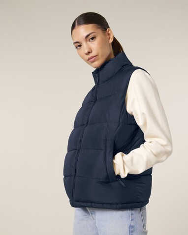Puffer Gilet - Die Unisex-Steppweste - French Navy - XL bedrucken, Art.-Nr. STJU250C7271X