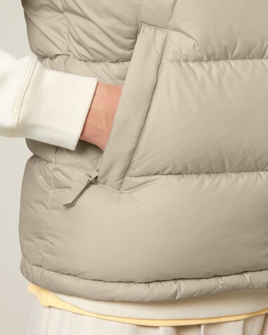 Puffer Gilet - Die Unisex-Steppweste - Desert Dust - XXS bedrucken, Art.-Nr. STJU250C0282S