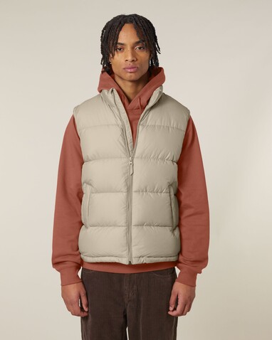 Puffer Gilet - Die Unisex-Steppweste - Desert Dust - XXS bedrucken, Art.-Nr. STJU250C0282S