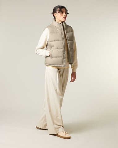 Puffer Gilet - Die Unisex-Steppweste - Desert Dust - XXS bedrucken, Art.-Nr. STJU250C0282S