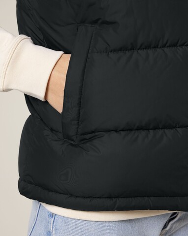 Puffer Gilet - Die Unisex-Steppweste - Black - XL bedrucken, Art.-Nr. STJU250C0021X