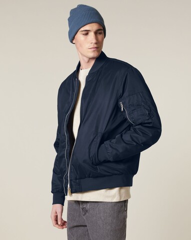 Bomber 2.0 - Die Unisex-Bomberjacke - French Navy - S bedrucken, Art.-Nr. STJU251C7271S