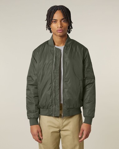 Bomber 2.0 - Die Unisex-Bomberjacke - Khaki - S bedrucken, Art.-Nr. STJU251C2231S
