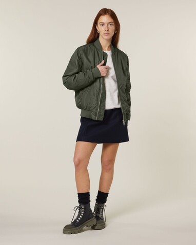 Bomber 2.0 - Die Unisex-Bomberjacke - Khaki - L bedrucken, Art.-Nr. STJU251C2231L