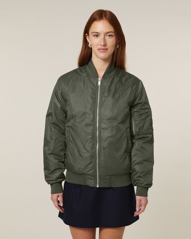 Bomber 2.0 - Die Unisex-Bomberjacke - Khaki - S bedrucken, Art.-Nr. STJU251C2231S
