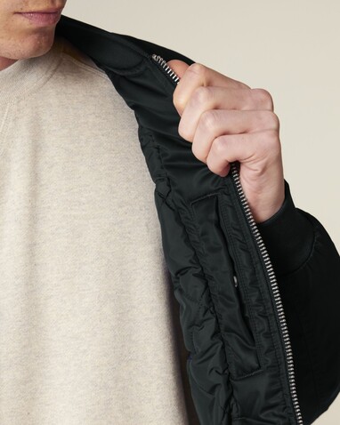 Bomber 2.0 - Die Unisex-Bomberjacke - Black - M bedrucken, Art.-Nr. STJU251C0021M