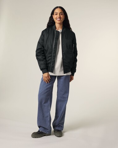 Bomber 2.0 - Die Unisex-Bomberjacke - Black - XS bedrucken, Art.-Nr. STJU251C002XS