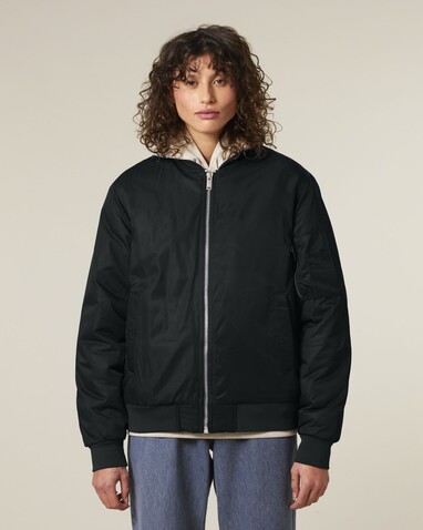 Bomber 2.0 - Die Unisex-Bomberjacke - Black - XS bedrucken, Art.-Nr. STJU251C002XS