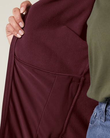 Stella Guider - Die Damen-Fleecejacke - Burgundy - S bedrucken, Art.-Nr. STJW239C2441S