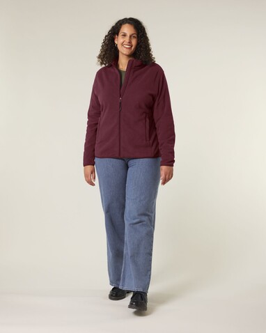 Stella Guider - Die Damen-Fleecejacke - Burgundy - M bedrucken, Art.-Nr. STJW239C2441M