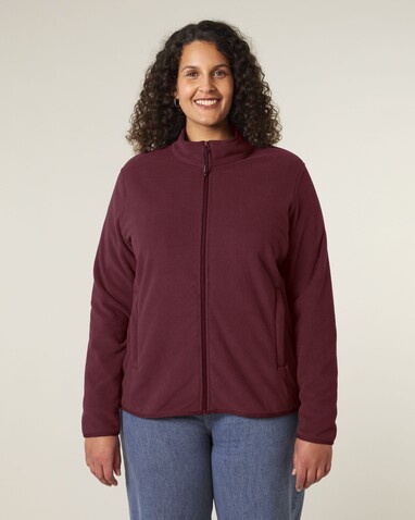 Stella Guider - Die Damen-Fleecejacke - Burgundy - M bedrucken, Art.-Nr. STJW239C2441M