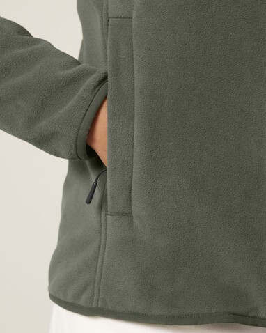 Stella Guider - Die Damen-Fleecejacke - Khaki - M bedrucken, Art.-Nr. STJW239C2231M