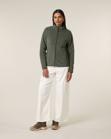 Stella Guider - Die Damen-Fleecejacke - Khaki - L bedrucken, Art.-Nr. STJW239C2231L