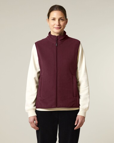 Stella Quester - Die Damen-Fleeceweste - Burgundy - S bedrucken, Art.-Nr. STJW241C2441S Stella Quester - Die Damen-Fleeceweste - Burgundy - S bedrucken, Art.-Nr. STJW241C2441S