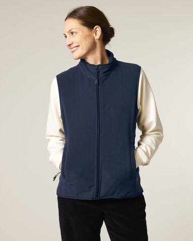 Stella Quester - Die Damen-Fleeceweste - French Navy - XXL bedrucken, Art.-Nr. STJW241C7272X