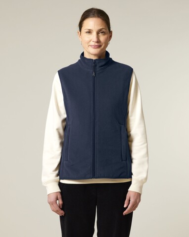 Stella Quester - Die Damen-Fleeceweste - French Navy - M bedrucken, Art.-Nr. STJW241C7271M