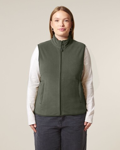Stella Quester - Die Damen-Fleeceweste - Khaki - XL bedrucken, Art.-Nr. STJW241C2231X Stella Quester - Die Damen-Fleeceweste - Khaki - XL bedrucken, Art.-Nr. STJW241C2231X