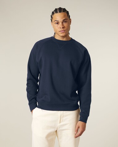 Knoxer - Unisex-Relaxed-Raglan-Sweatshirt - French Navy - 3XL bedrucken, Art.-Nr. STSU201C7273X