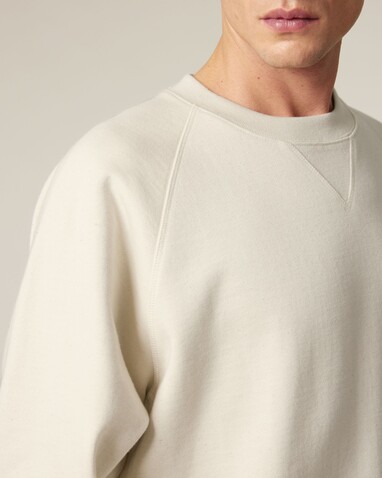 Knoxer - Das Relaxed Raglan-Rundhals-Unisex-Sweatshirt - Natural Raw - XL bedrucken, Art.-Nr. STSU201C0541X