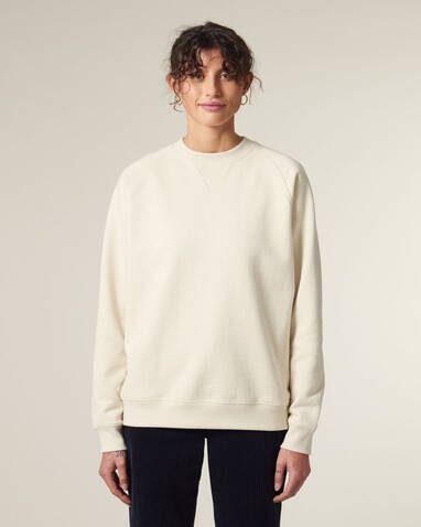 Knoxer - Das Relaxed Raglan-Rundhals-Unisex-Sweatshirt - Natural Raw - XL bedrucken, Art.-Nr. STSU201C0541X