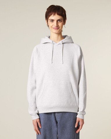 Striker - Der Relaxed Raglan-Unisex-Hoodie - Cool Heather Grey - M bedrucken, Art.-Nr. STSU202C1461M