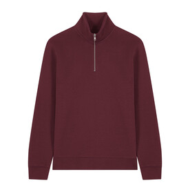 Trucker 2.0 - Das Unisex-Sweatshirt mit kurzem Reißverschluss - Burgundy - 5XL bedrucken, Art.-Nr. STSU204C2445X