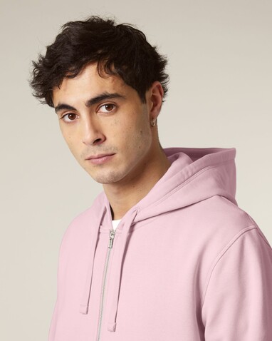 Mixer - Iconic Mid-Light Unisex-Zip-Thru-Hoodie-Sweatshirt - Cotton Pink - 3XL bedrucken, Art.-Nr. STSU205C0053X